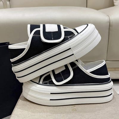 Leren Kleine Witte Schoenen Dames Lente Nieuwe Dames Platform Comfortabele Eenvoudige Boardschoenen Casual Veelzijdig Kleurafstemming Damesschoenen 40 zwart