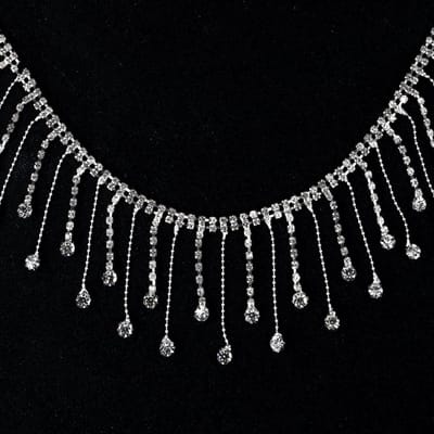 Kettingfranje van 170 cm met rhinestones voor kleding, bling diamant trim en tassels voor handwerk en bruiloftdecoratie DIY