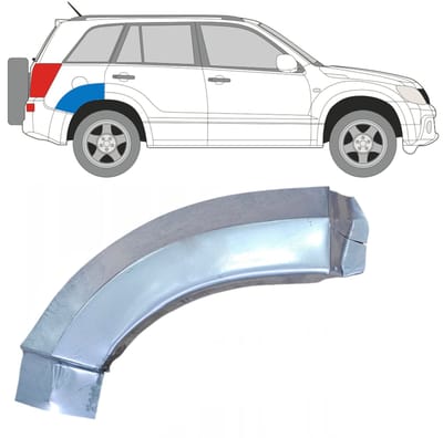 Reparatiepaneel achterspatbord voor Suzuki Grand Vitara 2005-2014 / Rechts