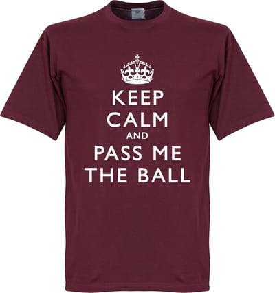 Keep Calm And Pass Me The Ball T-Shirt - XL