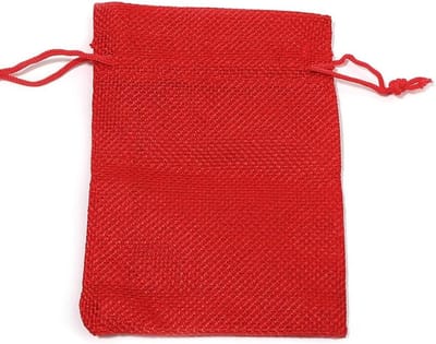 Kleurige Jute Trekzakken voor Feestjes, Adventskalenders en Sieraden - Set van 10, 7 x 9 cm