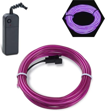 Flexibele Neon Verlichting Draad voor Feestverlichting - 5 Meter Met 3 Modi, Ideaal Voor Halloween, Carnaval en Feestjes