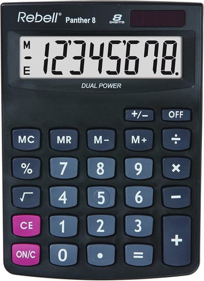 Rekenmachine Zwart - RE-PANTHER 8