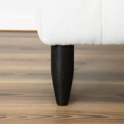 Set van 4 houten meubelpoten | Wengé kleur | Hoogte 16 cm voor banken en meubels