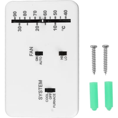 RV Analoge Thermostaat Instelbare Thermostaat met Afstandsbediening Vervanging voor Dometic RV Auto's white