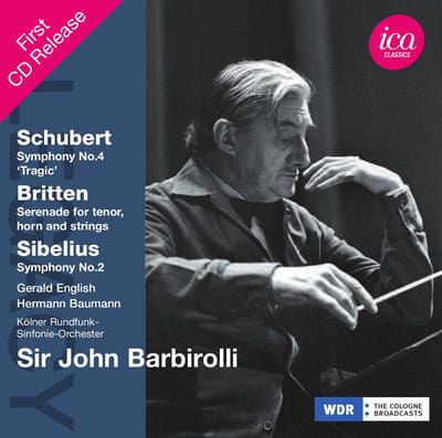 Gerald English, Hermann Baumann, Kölner Rundfunk-Sinfonie-Orchester, Sir John Barbirolli - Symphony No. 4 'Tragic' | Serenade For Tenor, Horn And Strings | Symphony No. 2 (2 CD)