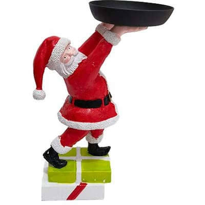 Kerst Sneeuwpop Traktatiehouder Santa Dienblad Fruitmand Rek Hars Huis Feest Eten Snack