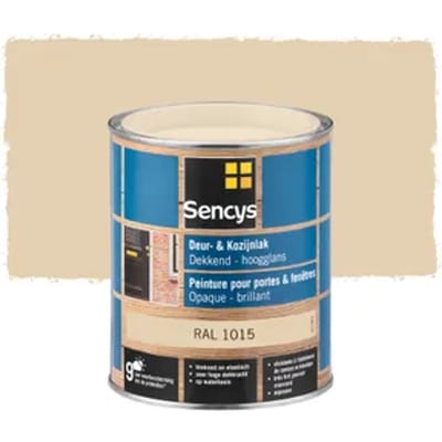 Sencys Lak Voor Deurenen Ramen Hoogglans Ral1015 750ml