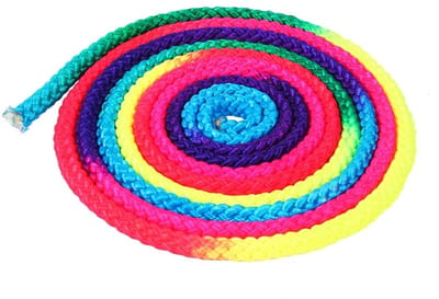 Dailygoods- Gymnastiektouw 19 x 11 x 3 - Slijtvast Nylon - Lichtgewicht - Draagbaar - Hoge Treksterkte - Ideaal voor Training - Springtouw