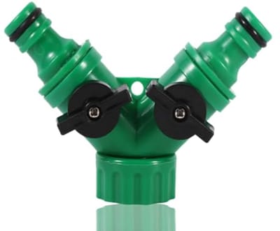 SnelShoppen - 3-Weg Tuinslang Splitter Water Slang Splitter 3/4 Inch Y-Connector Adapter voor Tuinirrigatie en Watergebruik met Dubbele Schakelaars