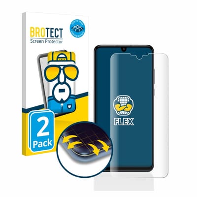 BROTECT - Screenprotector voor Huawei P30 lite / New Edition - Folie Beschermfolie transparant volledig dekking - 2 Stuks