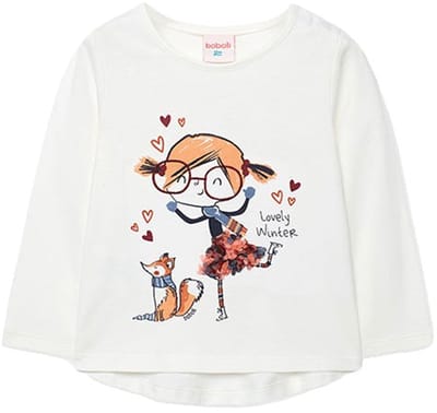 Boboli Knit T-shirt Met Lange Mouwen Wit 24 Months Jongens,Meisjes