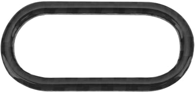 Dailygoods - Koolstofvezel Interieur Waarschuwingslampje Knop Decal Cover Zwart