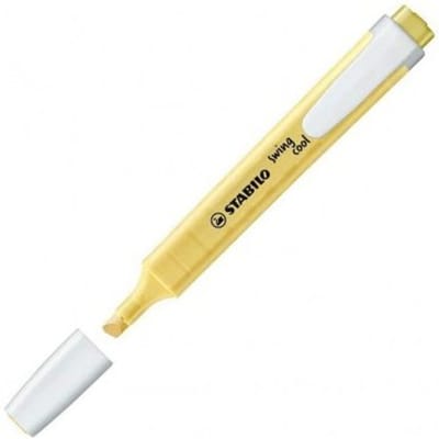 STABILO Swing Cool Pastel - Markeerstift - Perfect Voor Onderweg - Melkachtig Geel - Per Stuk