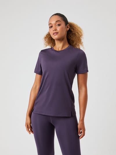 Björn Borg Sportshirt Dames - Trainingshirt Korte Mouw - Gerecycled Polyester - Paars - Maat S