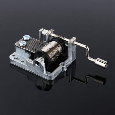 Muziek Beweging Set - Crank Mechanisme - Muziek Maken - 18 Tonen Melodie - 7.5 cm Lengte