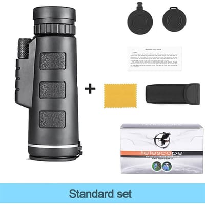 40X60 HD Professionele Telescoop Monoculair Nacht Krachtige Verrekijker Waterdicht Mini Zakformaat Zoom met Smartphone Jagen Kamperen