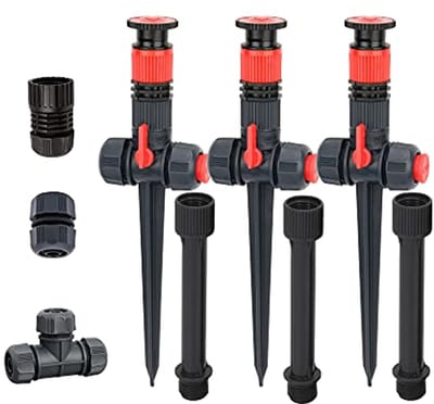 SnelShoppen - Multi-Adjustable Flexibel Boven Grond Tuin Bewateringssysteem, Sprinkler en Tuinslang, DIY Planten Wateringset voor Tuin, Bloembedden, e