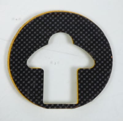 Protection bouchon de réservoir adhésive look carbone pour moto KAWASAKI Ø78mm