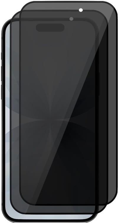 Privacy Screenprotector geschikt voor iPhone 17 - 2x Volledig Dekkend Glas Screen Protector