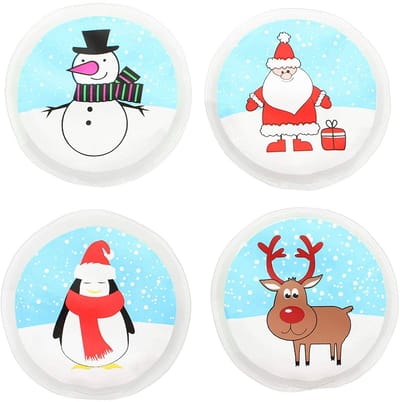 Dailygoods- Handwarmers Oplaadbaar - Herbruikbare Warmtezakjes - Warmtepads - Lichtgewicht - Set van 4 - Zachte Hoes van 100% Kunststof