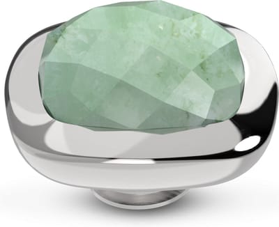 Melano Vivid Lined Steentje Jade Zilver