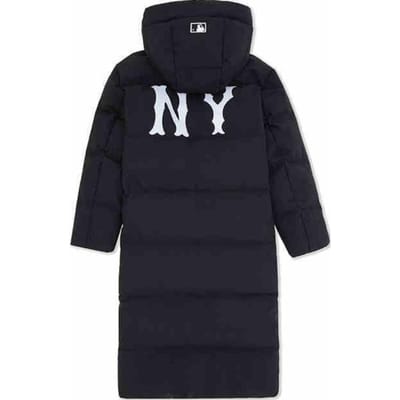 MLB New York Yankees Série de Base FW24 Long Duvet d'Oie Épais Chauffant Confortable Chaud Polyvalent Tendance Grande Logo Doudoune 3ADJB2246-50BKS S black
