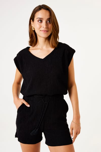 GARCIA Dames Effen Shorts Zwart