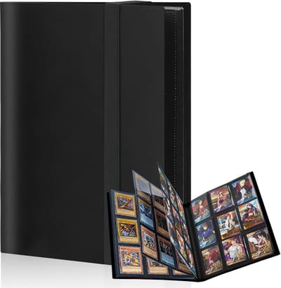 longziming - Trading Card Album - Kaarten Verzamelalbum - Trading Card Binder - Grote Capaciteit 360 Zakjes - Stevig PP Materiaal - Zuurvrij En Duurzaam - Elastische Band Sluiting - Veilige Opbergoplossing Voor Collecties - 1 Stuks