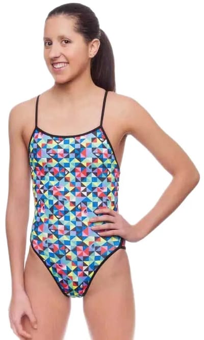 Turbo Origami Thin Strap Zwemkleding Veelkleurig 2XL Vrouw