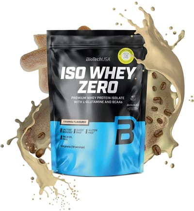 BioTechUSA Iso Whey Zero | Premium wei-eiwitisolaat | Grasgevoerd | Enzymvrij | Suiker- en glutenvrij, 454 g, Tiramisu
