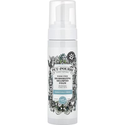 Poo-Pourri, Pet-Pourri™, No-Rinse Deodorizing Shampoo Foam, Pawsitively Fresh, 177 Ml (6 Fl Oz) white