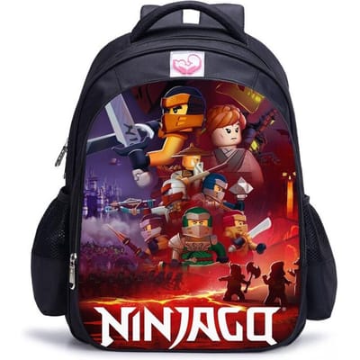 Lego Ninjago Seizoen 5 Cartoon Print Zwarte Rugzak black - large