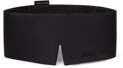 Dore & Rose - Slaapmasker - Oogmasker - Zijden Slaapmasker Voor Mannen en Vrouwen - Deep Sleep Mask - Eye Mask - Verduisterend - Wallen - Zwart - Nº 18 Ébène du Chêne