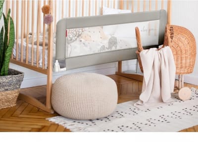 Nexvo® Bedhekje - Bedrand Kinderen 150 cm – Bedhek – Grijs - 5cm x 154cm x 42cm; 2.46 kg