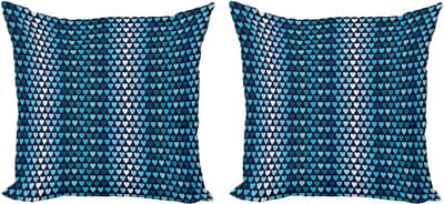 ABAKUHAUS Geometrische decoratieve kussenhoes, 2-pack, modern accent, dubbelzijdige digitale print, 45x45 cm, Coca-Cola grijs meerkleurig
