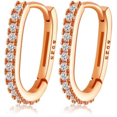 Boucles d'oreilles créoles en argent sterling 925 et or pour femmes, bijoux de luxe fins, petites boucles d'oreilles Huggie, créateur, origine, mode, cadeaux