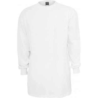 Urban Classics - Tall Longsleeve shirt - 3XL - Wit