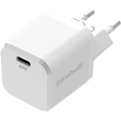 BlueBuilt 65W GaN Usb C Oplader Wit