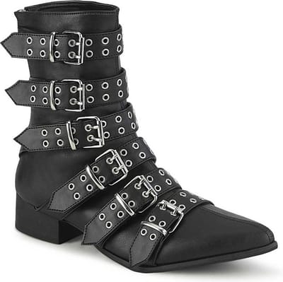 DemoniaCult - WARLOCK70 Enkellaars - US 7 - 39 Shoes - Zwart