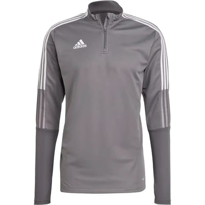 Adidas Tiro 21 Ziptop Heren - Grijs | Maat: 2XL