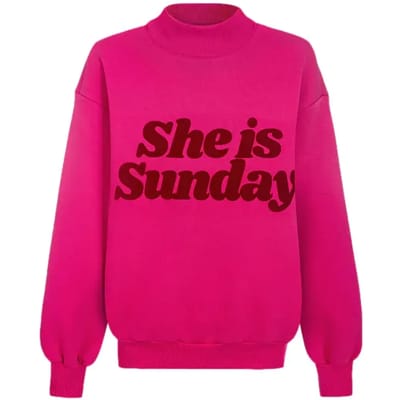 Dames sweatshirt She is Sunday She Is Sunday