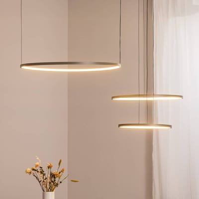 Nowodvorski Lighting LED hanglamp CIRCOLO, olijfgroen, Ø 30/45/60 cm, 3-lamps