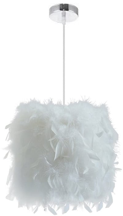 Hanglamp Modern Slaapkamer Kroonluchter Veren Plafondlamp voor Woonkamer Keuken Hal Wit