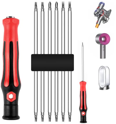 Namajunas - 6-in-1 schroevendraaierset geschikt voor Dyson Föhn - Geschikt voor Dyson V6 V7 V8 V10 V11 V15 DC24 DC40 DC41 DC50 Stofzuiger - Sleuf, Phillips, Torx-schroevendraaierset - Onderhoud, demontage, accessoires