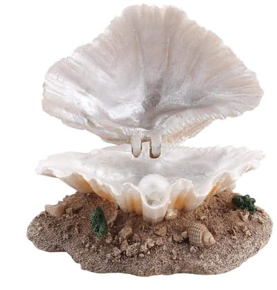 Dailygoody - Aquarium Decor - Bubbler - Milieuvriendelijk - Schelpvorm - Decoratie - Ideaal voor vissen - Hars