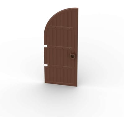 MOC 1 STUKS 6105 Speciale Deur 1x3x7 Gebogen Bovenkant Bouwsteen Kasteel Huis Poort Bakstenen Deel Werkt Met Deeltjes Speelgoed Kinderen Cadeaus