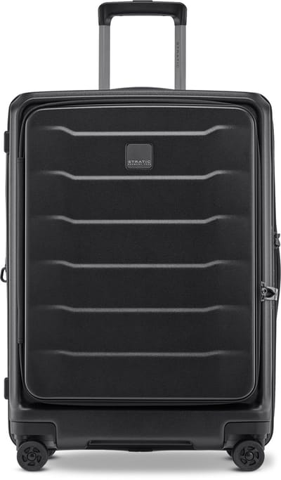 STRATIC Phoenix ML - medium koffer - 65 cm - voorvak - Black