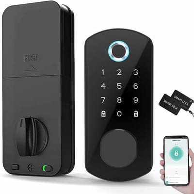 Slim Keyless Entry Deurslot met Vingerafdruk en App Controle voor Voordeur