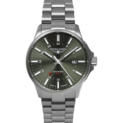 Bauhaus Aviation 2868M-4 Aviation Titanium Horloge